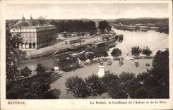 CPA Bayonne the tiny room the confluence of the adour and Nive