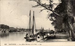 CPA Bayonne marine alleys and the port