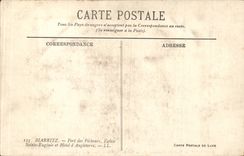 CPA Biarritz Port des pecheurs Egise Ste Eugenie et Hotel d'angleterre