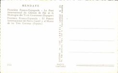 CPA Hendaye Free Spanish Border