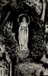 CPA Lourdes the virgin with the cave