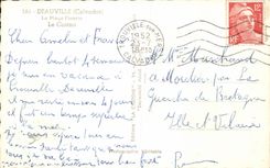 CPA Deauville the flowered beach the casino