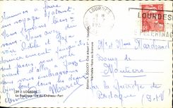 CPA Lourdes the basilica seen of the strong castle