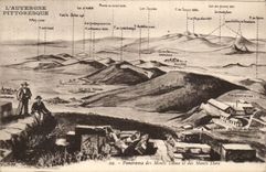 CPA Panorama of the Mounts Dome and the mounts Gilds