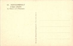 CPA Fontgombault der Abteikirchechor und das Schongebiet