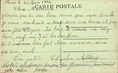 Paris CPA the Pantheon fesques Puvis de Chavannes co Genevieve child