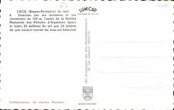 CPSM Lacq the night National company of oils of Aquitaine oil gas