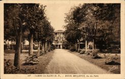CPA Cambo les Bains Bellevue Hotel seen of the park