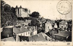 Pau CPA das Schloss und die niedrige Stadt