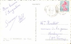 CPSM La Rochelle Tours des Hafens