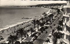 CPA Nice the bay of the angels walk of English