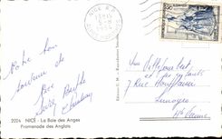 CPA Nice the bay of the angels walk of English