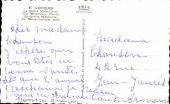 CPA Lourdes miraculous Cave