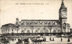 Paris CPA La gare de Lyon