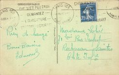 Paris CPA Panorama towards the police headquarter and Notre Dame