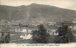 CPA Saint Jean Foot of Port View of Ispoure