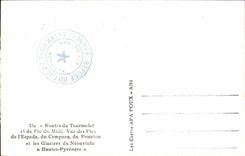 CPA Strassen von Tourmalet und die Spitze des Sudens