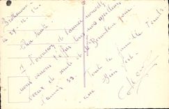 CPA Fantasy Flower Happy New Year Roses