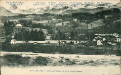 Unterseite Pau-CPA des ossau gesehenen koniglichen Platzes