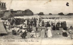 CPA Biarritz La plage a l'heure du bain