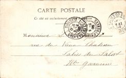 CPA Biarritz Le rocher de la vierge Vue prise de l'Atalaye