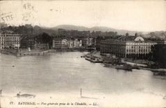 CPA Bayonne View taken of the citadel