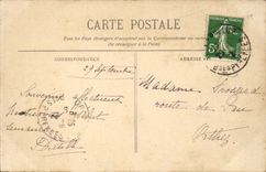 CPA St Jean de Luz Cote basque Le pont du chemin de fer et la Rhune