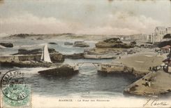 CPA Biarritz le pont des pecheurs