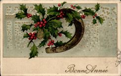 CPA Fantasy Happy New Year Horseshoe