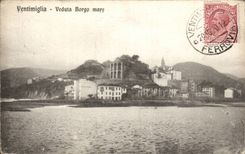 CPA Italien Italien Ventimiglia Veduta Borgo Teich