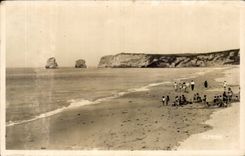 Hendaye CPA the beach and two twins
