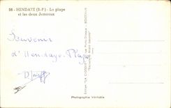 Hendaye CPA the beach and two twins