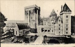 CPA Pau die Direktion Front Schloss Henri-IV