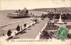CPA Nice the walk of Angalis and the palate of the pier