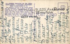 CPA Evening shadows one the great White Sands has National Monument near Alamogorbo Nm