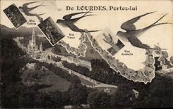 CPA Of Lourdes Carry to him Hirondelles