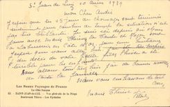 CPA Saint Jean de Luz Vue generale de la plage Boulevard Thiers Les Pyrenees