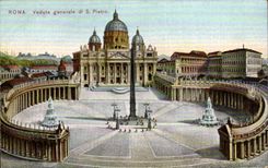 CPA general Italy italia Roma Veduta di S Pietro