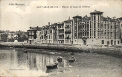 CPA Saint Jean de Luz Maison et quai de l'infante
