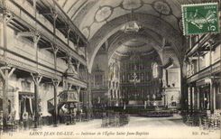 CPA Saint Jean de Luz Interieur de l'eglise Saint Jean Baptiste