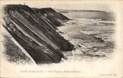 CPA St Jean de Luz Cote d'Espagne Falaise de la Susse