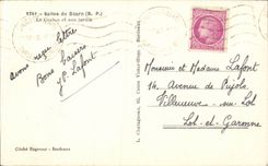 Dirtied CPA of Bearn the casino and the garden