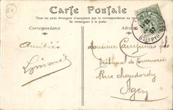 CPA Bayonne the theater and quays