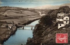 CPA Cambo les Bains Bridge of the station and Bassebourre
