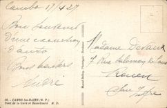 CPA Cambo les Bains Bridge of the station and Bassebourre