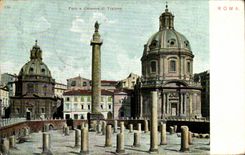 CPA Italien Italien Rom Foro E colonna di Traiano