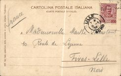 CPA Italien Italien Pompeji geviertelt