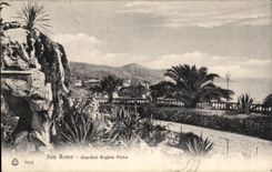 CPA Italien Italien San Remo Giardini Regina Elena