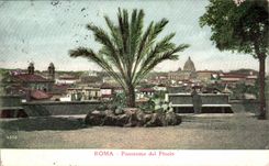 CPA Italien Italien Rom Panoramadal Pincio