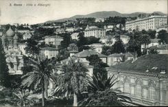 CPA Italien Italien San Remo Stadt E Alberghi